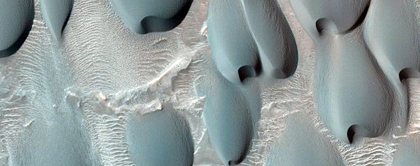 Dulovo Crater Barchan Topography