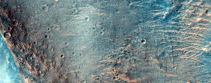 Crater Wall Exposure