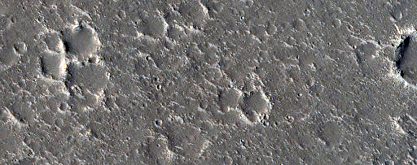 Trough and Cones in Northwest Hephaestus Fossae