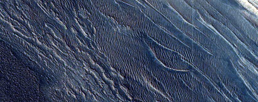 Active North Polar Layered Deposits Scarp Avalanche Monitoring Site