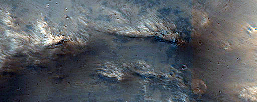 Large Central Peak of Impact Crater
