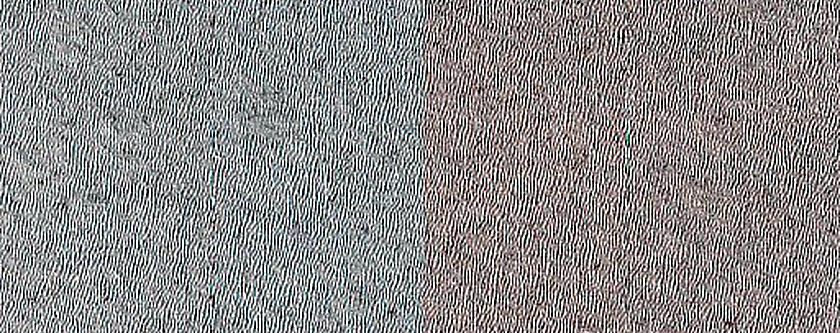 North Polar Linearly Aligned Pits