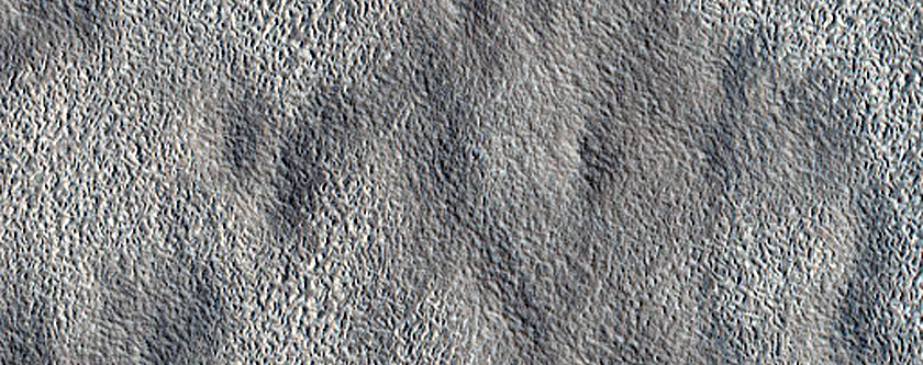 Survey of Terrain around Ice-Exposing Crater