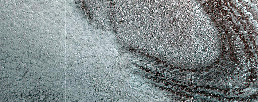 Exposure of North Polar Layered Deposits