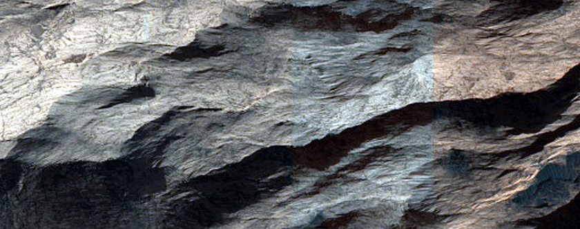 Mass Wasting Feature in Ganges Chasma