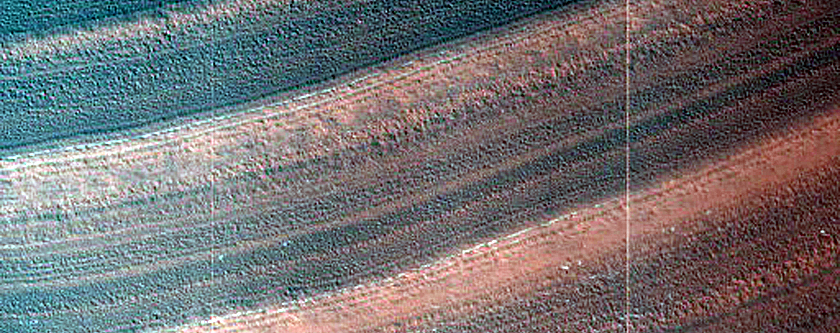 Exposure of North Polar Layered Deposits