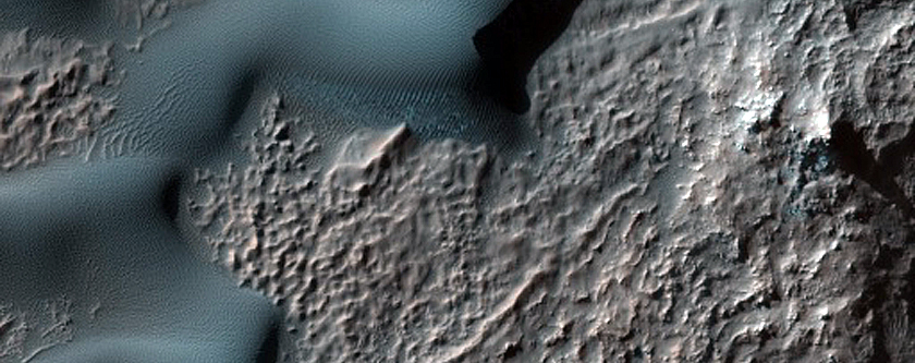 Defrosting Linear Dune Gullies near Martz Crater