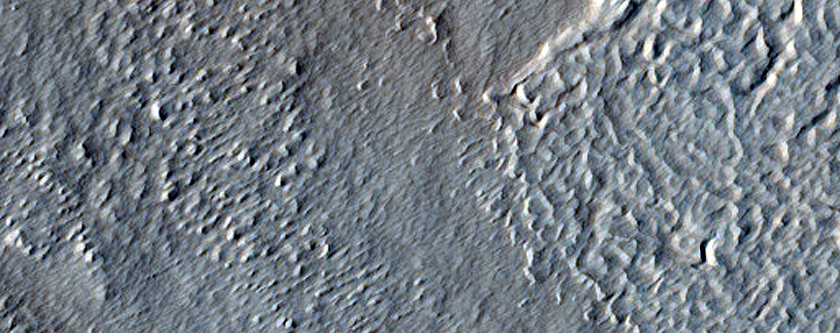 Features around Crater in Terra Sabaea