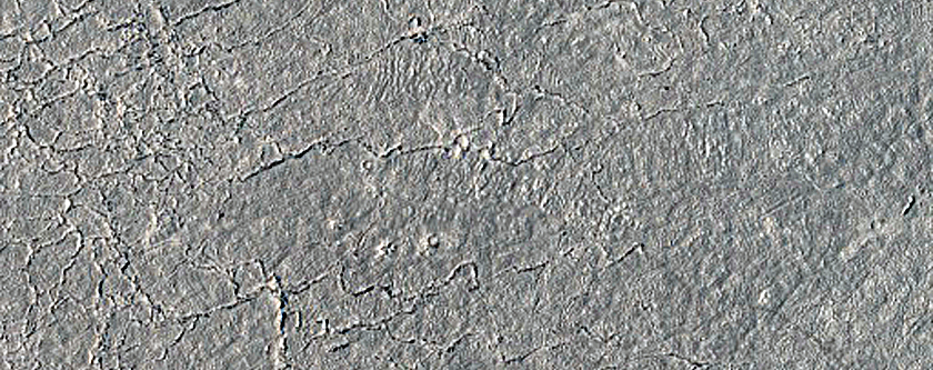 Lava-Covered Craters in Athabasca Valles