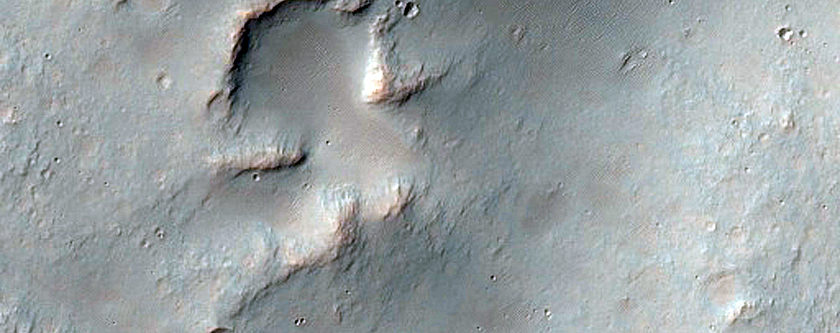 Contact near Huygens Crater