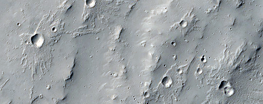 Degraded Crater Floor Northeast of Comas Sola Crater