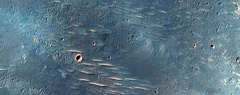 Crater East of Huygens Crater