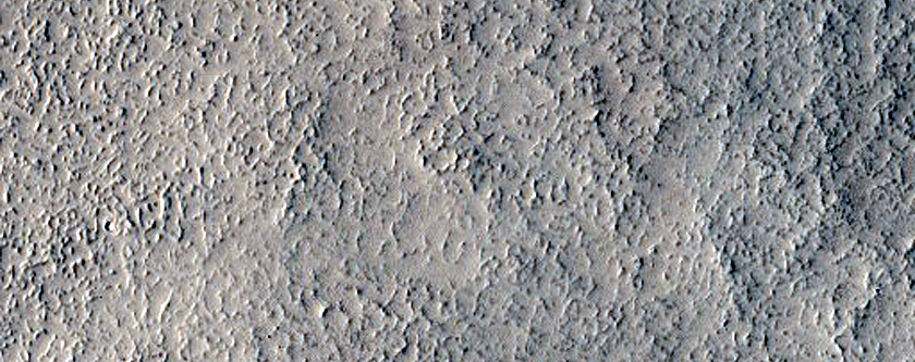 Cone and Crater in Northern Plains