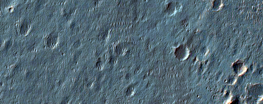 Terraces in Ladon Valles