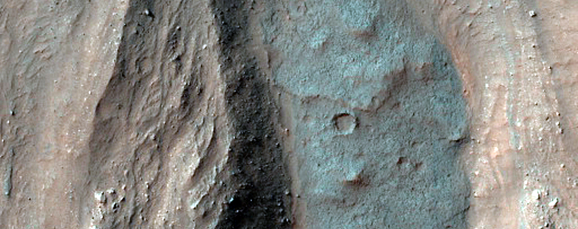 Landslides in Valles Marineris