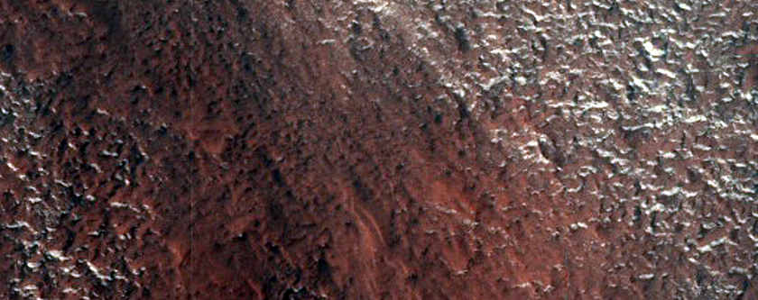 Curved Line of Pits North of Dao Vallis