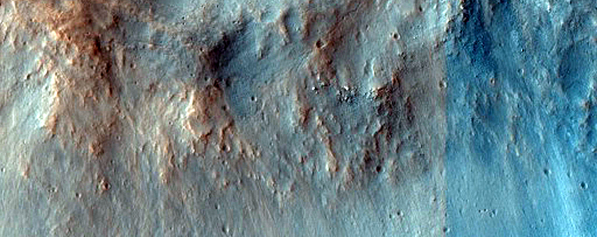 Light-Toned Deposits on Floor of Bahram Vallis