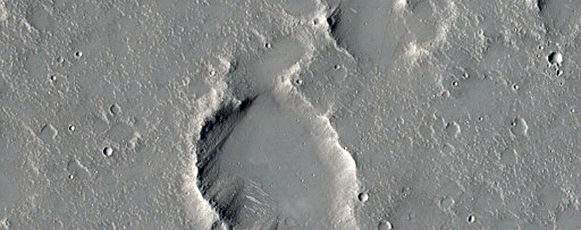 Terrain East of Albor Tholus