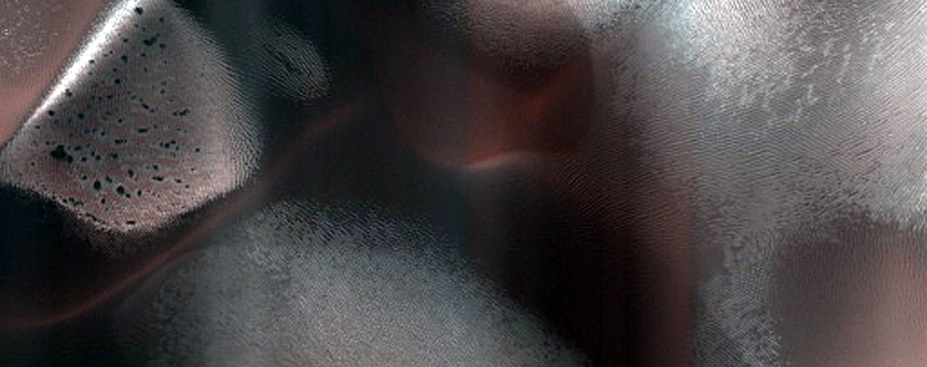 Dunes and Volatiles within Crater