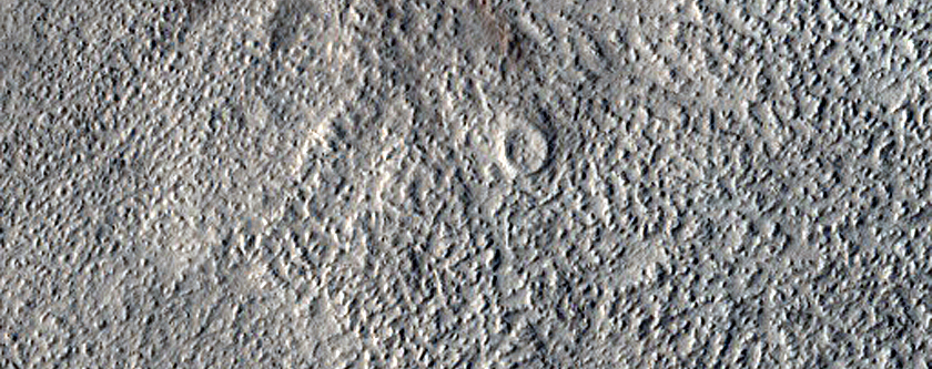 Monitoring Large Icy Crater