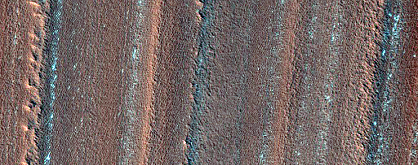 Exposure of North Polar Layered Deposits