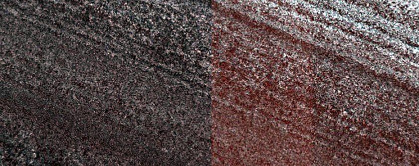 Exposure of North Polar Layered Deposits