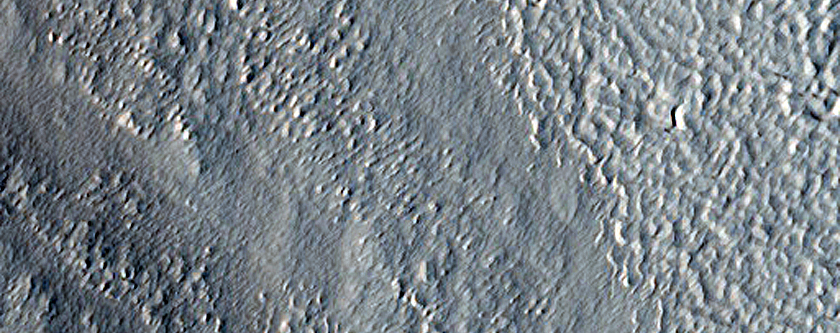Features around Crater in Terra Sabaea