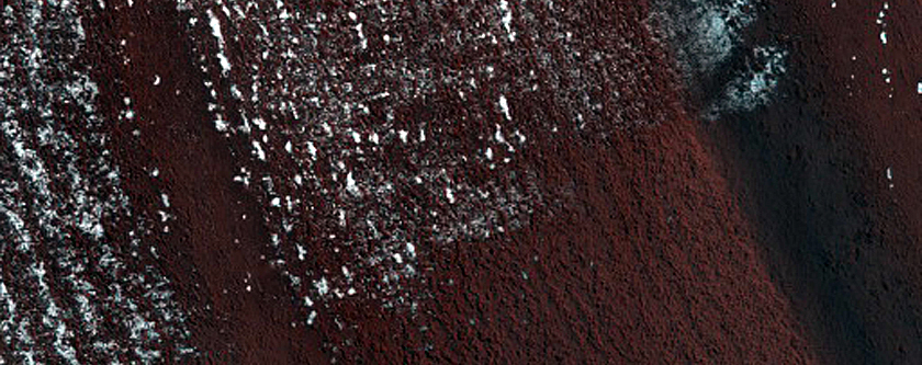 Exposure of North Polar Layered Deposits