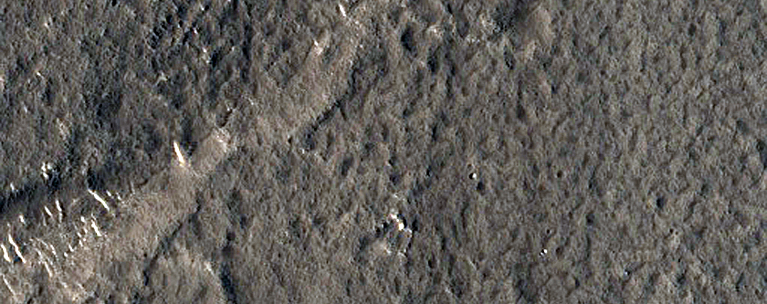 Landforms near the Adamas Labyrinthus