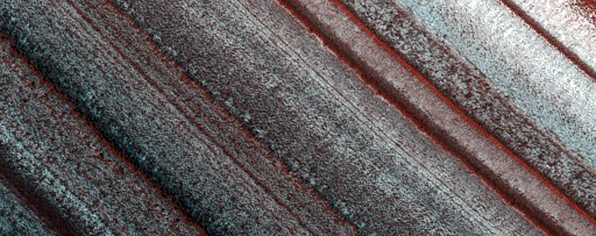 Exposure of North Polar Layered Deposits