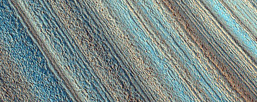 Exposure of North Polar Layered Deposits