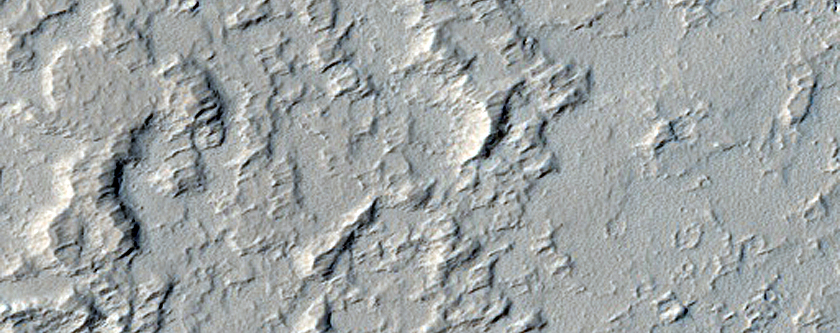 Volcanic Cones in Ceraunius Fossae