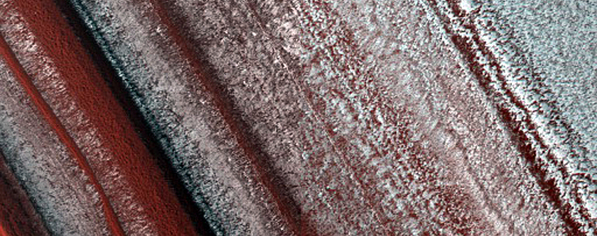 Exposure of North Polar Layered Deposits