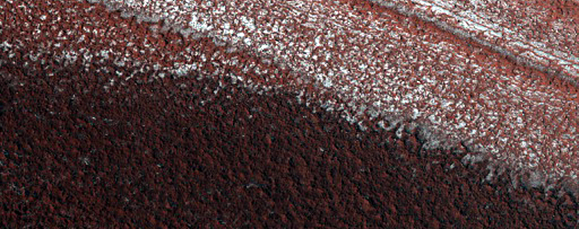 Exposure of North Polar Layered Deposits