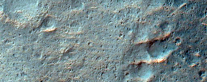Possible Phyllosilicates in Crater Ejecta near Tyrrhenus Labyrinthus