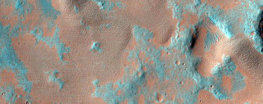 Small Dune Field in Crater