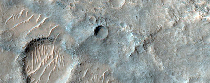 Transect across Out Channel in Hydaspis Chaos