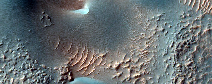 Subdued Triangular Dark Dunes