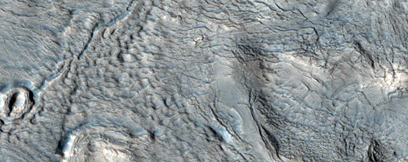 Rumpled Texture on Glacial Crater Fill