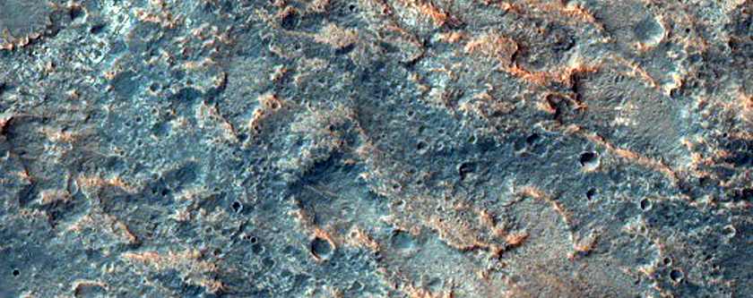 Possible Chloride Deposits South of Chamba Crater