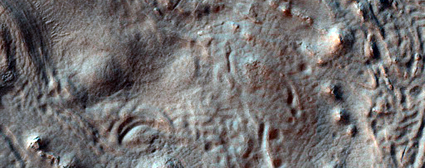 Possible Pingos near Penticton Crater