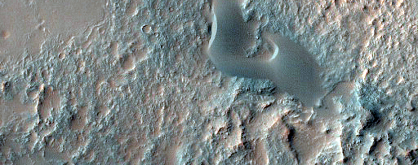 Eroding Barchan Dunes in Ganges Chasma