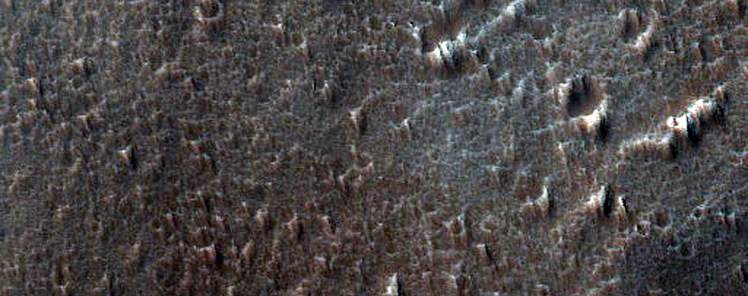 Crater on Flank of Arsia Mons