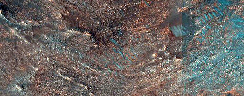 Sand Dunes in Valley Northeast of Syrtis Major Planum