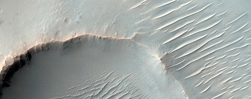 Channels in Huygens Crater