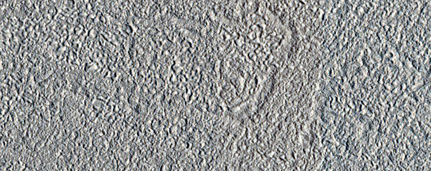 Inverted Valley and Rings in Erebus Montes