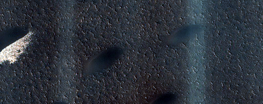 Seasonal Defrosting of West Olympia Region Polar Aeolian-Ice Landforms