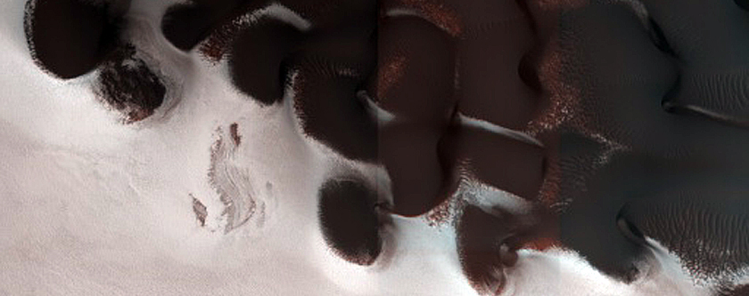 East Louth Crater Ice and Dune Seasonal Monitoring