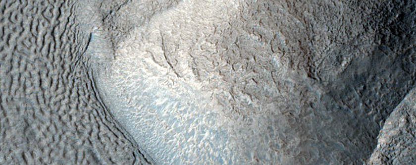 Flow Obstacle in Lobate Debris Apron