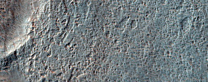Channels Northwest of Arkhangelsky Crater